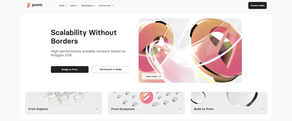 Defi project Prom.io and their crypto testnet