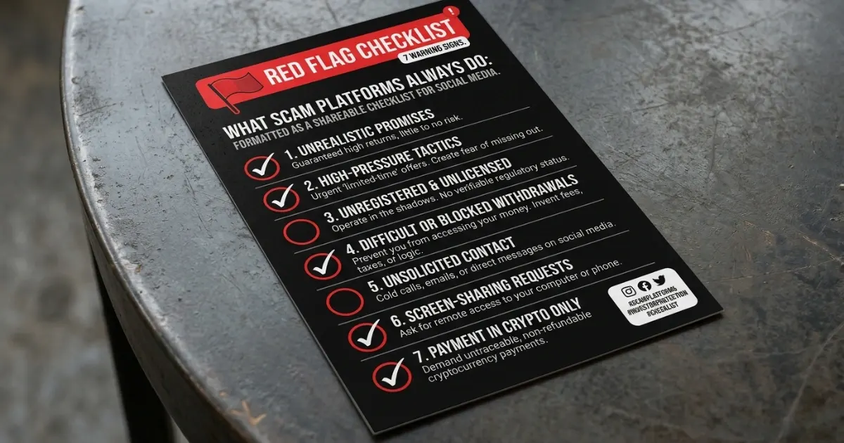 Red flags for earn crypto online scams