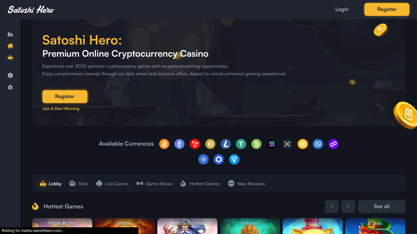 Satoshi Hero crypto faucet