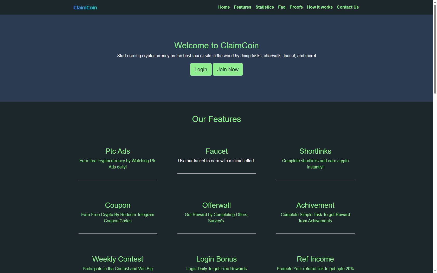 Claim Coin Web3 faucet Review