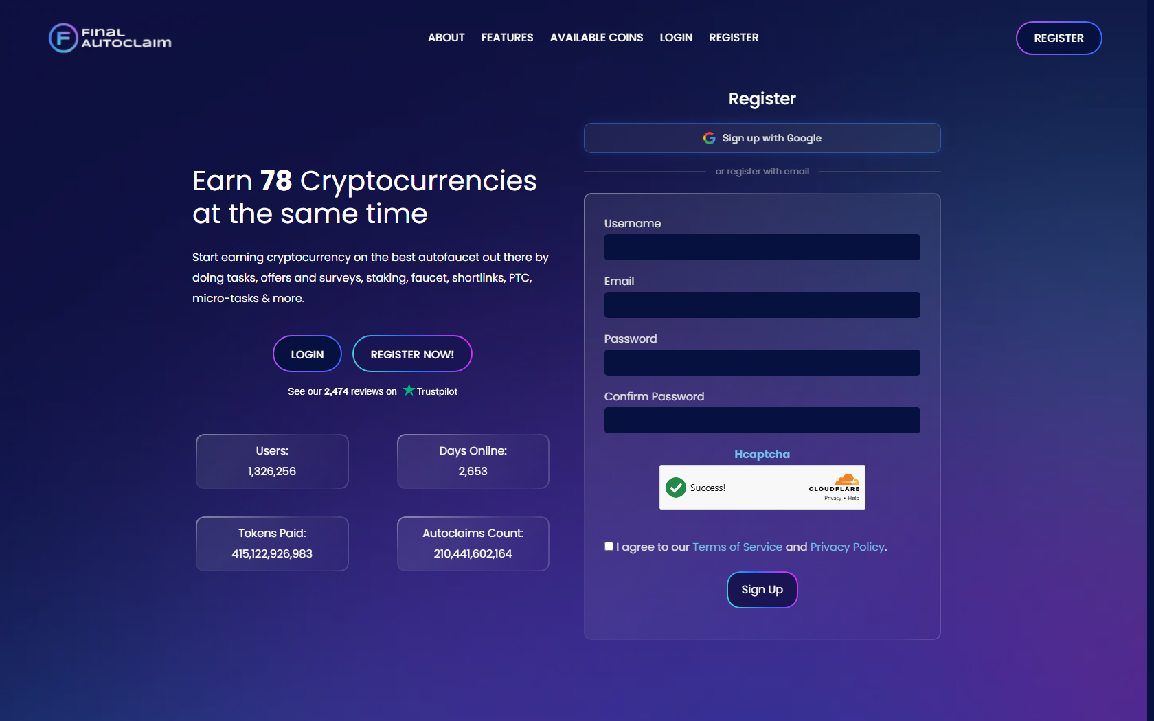 Final Autoclaim Web3 faucet