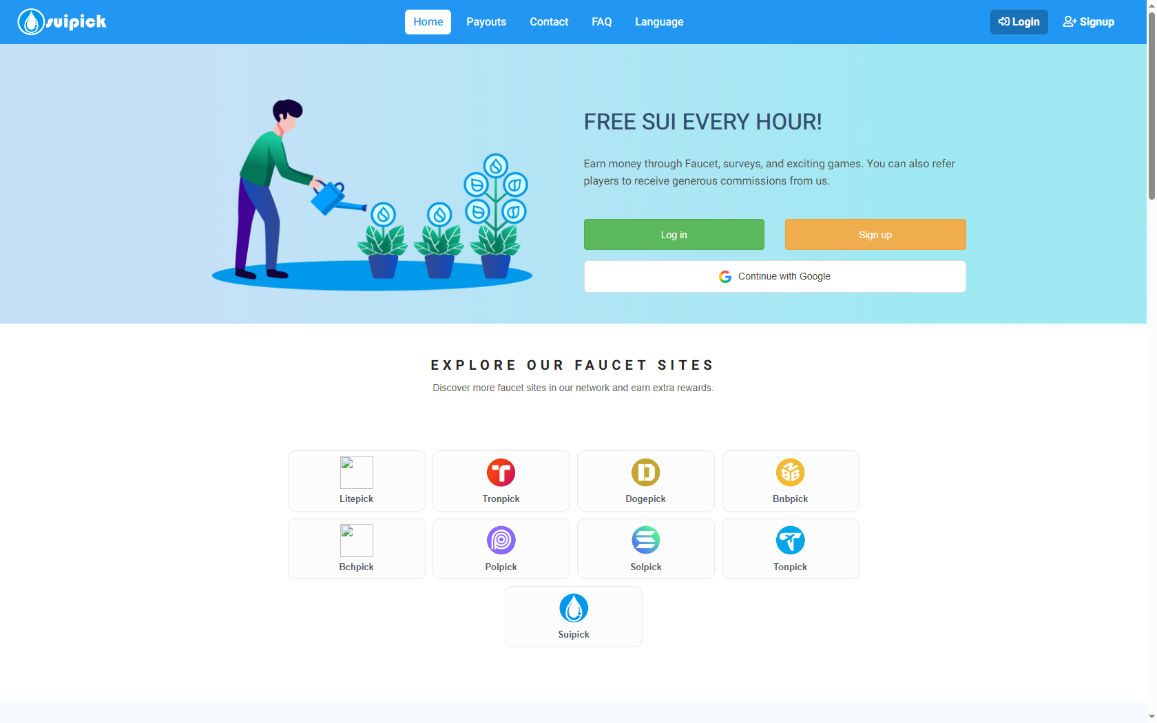 Suipick faucet